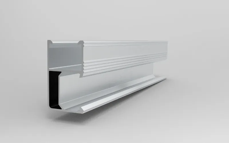 R45 Aluminium Solar Monteringsskinne